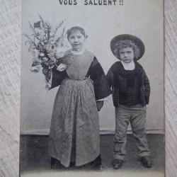 carte écrite en 1916 par un poilu de 14 , document militaire
