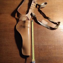 Ancien Holster  cow boy ceinturon cuir Guylem Neuf
