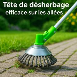 Tête Désherbage Coupe Herbe Machine Tondeuse Outil Jardin Brosse Tête Disque Fil Acier Mauvaise