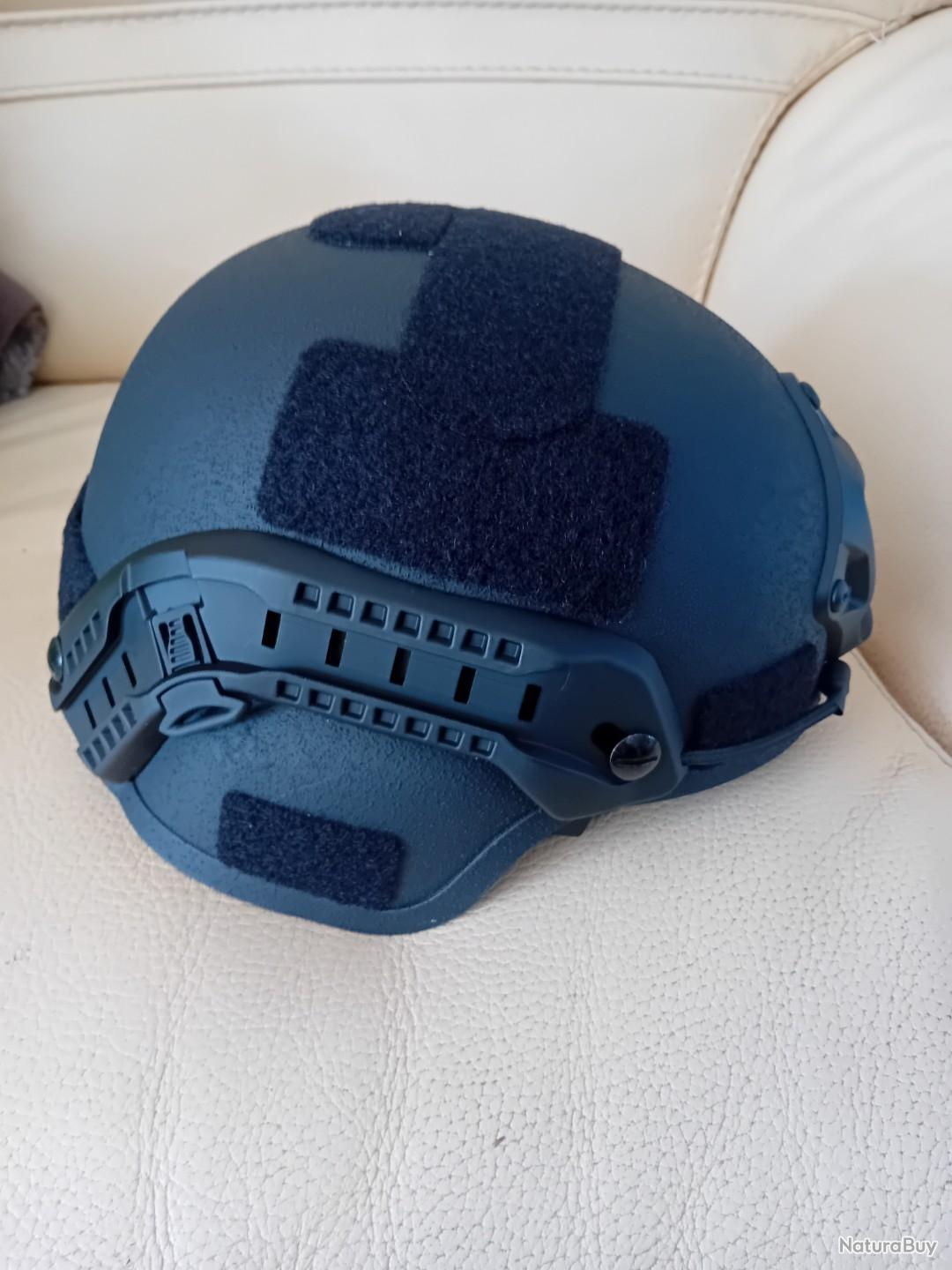 Casque Balistique Tactique Fibre Aramide - Niveau IIIA - Vert - Tailles M/L