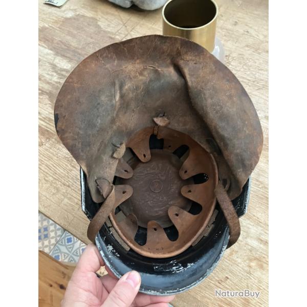 Casque allemand pompier mod 1934 - militaria - ww2