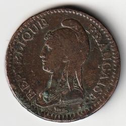 Pièce de Monnaie France 2 décimes Dupré 1796 Paris AN 4 Rare et bel état Recherchée