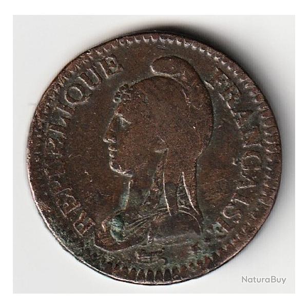 Pice de Monnaie France 2 dcimes Dupr 1796 Paris AN 4 Rare et bel tat Recherche