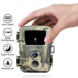 Mini800 Suntekcam-Caméra de piste avec vision nocturne 20MP, 1080P