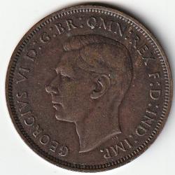 Pièce de Monnaie Angleterre one penny - George V 2e effigie 1940