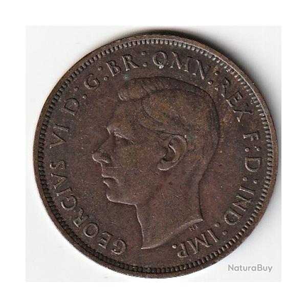 Pice de Monnaie Angleterre one penny - George V 2e effigie 1940