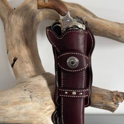 Etui en cuir pour Remington 1858. Droitier.