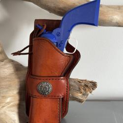Etui en cuir pour revolver type Colt SAA 1873. Gaucher.