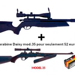 PACK COMBINÉ ! PACK1 Carabine Arrow Gamo 4,5 mm + Carabine PCP pompe Daisy 35, 4,5 mm + Lun. 4 x 20