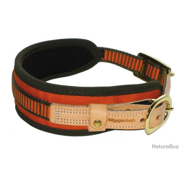 Collier chien de sang orange fluo NIGGELOH-M