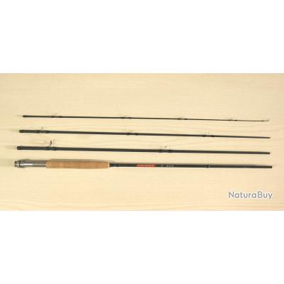 Canne à Mouche Quarrow 9 Pieds 2m74 - 4 Brins, Poignée Liège - Modèle ML1 - Jamais Servi