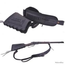 BUSC CARTOUCHIÈRE + BRETELLE POUR 22lr 17HMR - NOIR - DROITIER - LIVRAISON GRATUITE