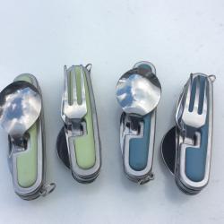 Lot de 4 couteaux / Couverts pliables et détachables - Occasion