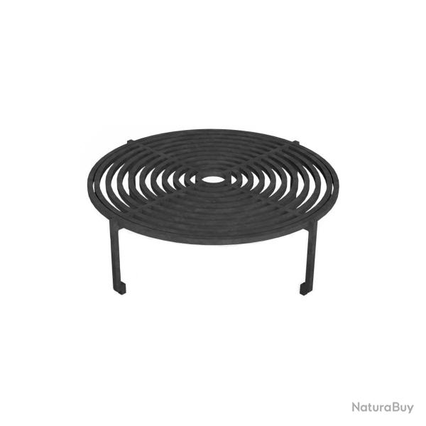 Grille Ronde En Fonte – Diamètre 19 Cm, 63 Trous, Pour Barbecue, Cheminée, Poêle à Bois