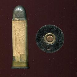 .577 Snider - période Guerre 1870 - balle plomb - étui en clinquant de laiton recouvert de papier