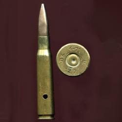 .50 Browning  / 12.7 x 99 réglementaire France - production MANURHIN - balle ordinaire