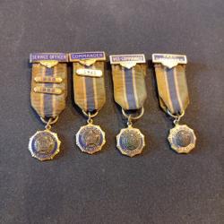 Très joli ensemble de réductions médailles American Legion