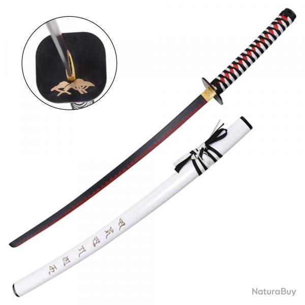KATANA DECO LAME ACIER MOTIFS JAPONAIS ZS688