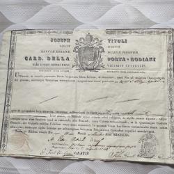 Bulle papale pontificale 1841