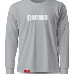 T-Shirt Rapala Manches Longues Grey White Logo XXL
