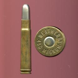 .460 WEATHERBY MAGNUM - RARE balle nickel pointe arrondie