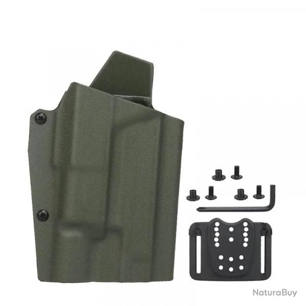 Holster pistolet P226 + X300 Kydex WOSPORT - Vert arme