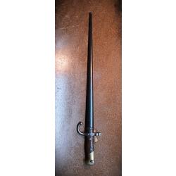 Epée baionnette modéle 1874 pour armes du systéme"Gras" Manufacture d'armes de Tulle .