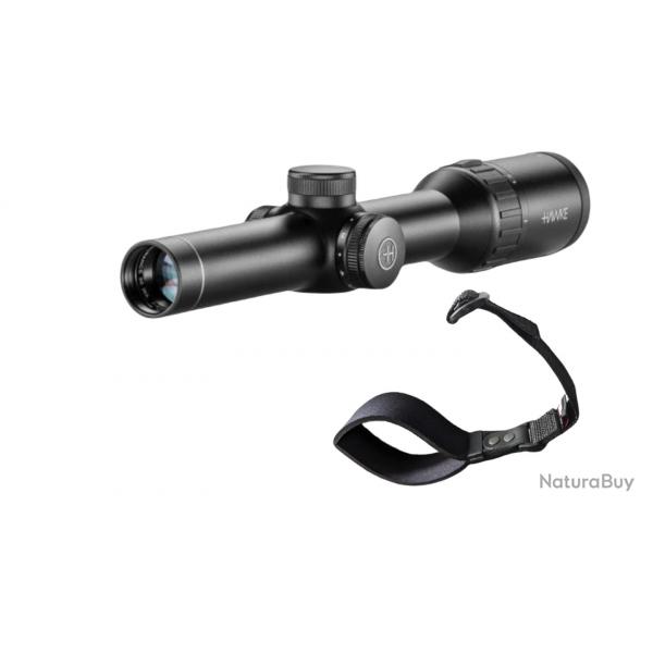 KIT - Lunette de battue Hawke Endurance 30 WA 1-4x24 et Dragonne noprne noire