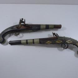 Paires de Pistolet a silex orientaux