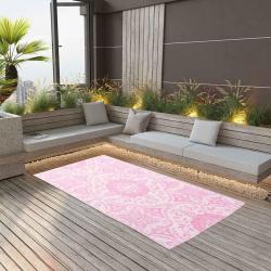 Tapis d'extérieur ARAKIL rose 120x180 cm PP