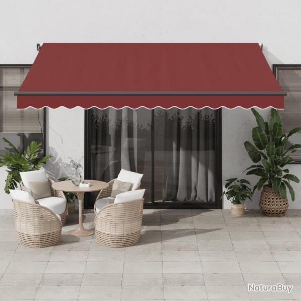Auvent manuel rtractable bordeaux 400x300 cm