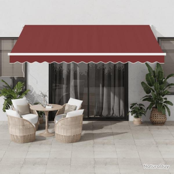 Auvent rtractable automatique bordeaux 400x300 cm