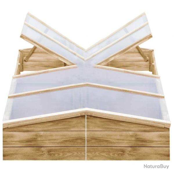 Serres 2 pcs Bois de pin imprgn 200x50x35 cm