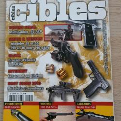 Revue Cible N° 482 Smith & Wesson 19 et 66 Glock 1873 SAA Pietta mitrailleuses Maxim