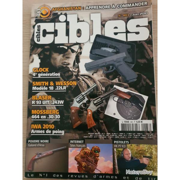 Revue Cible N 483 Glock Smith & Wesson 18 Blaser Mossberg HK P7 K3