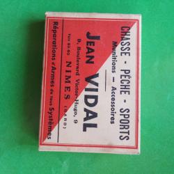 vielle boite cartouche cal 24 pour arme ancienne ou collection poudre T