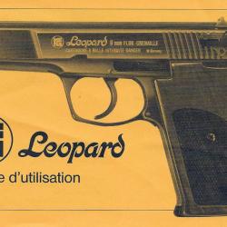 Scan du manuel d'utilisation pistolet ROHM LEOPARD Flobert 9mm grenaille