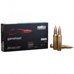 Munitions SAKO calibre 308 Win Gamehead Soft point 180gr - 11.7g x20