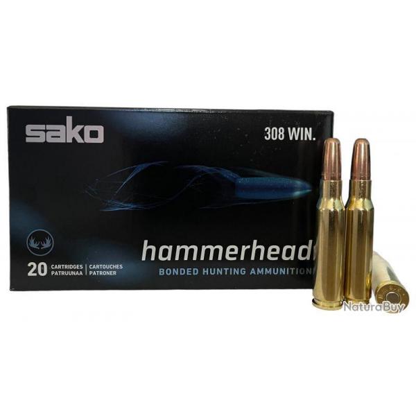20 Munitions SAKO Cal.308 Win Hammerhead SP 180gr