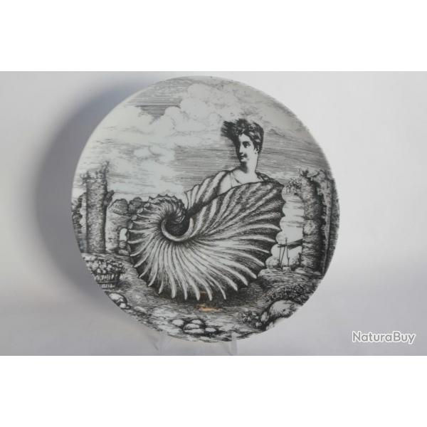 Piero FORNASETTI Assiette Le Oceanidi Italie