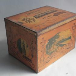 Boîte tôle lithographiée Biscuits Bussy-Durieu Vevey Suisse
