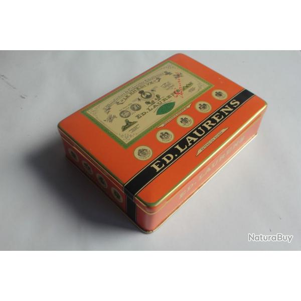 Boite a cigarettes ED. LAURENS Orange Khdive Suisse lithographie