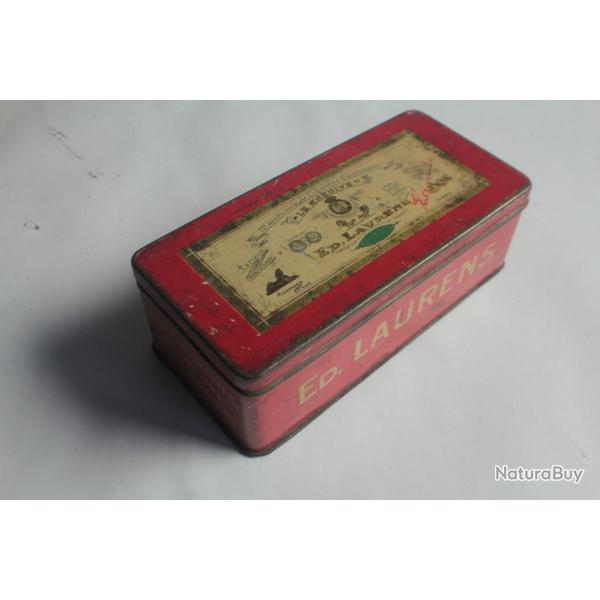Bote  cigarettes ED. LAURENS Rouge Khdive Suisse tle lithographie
