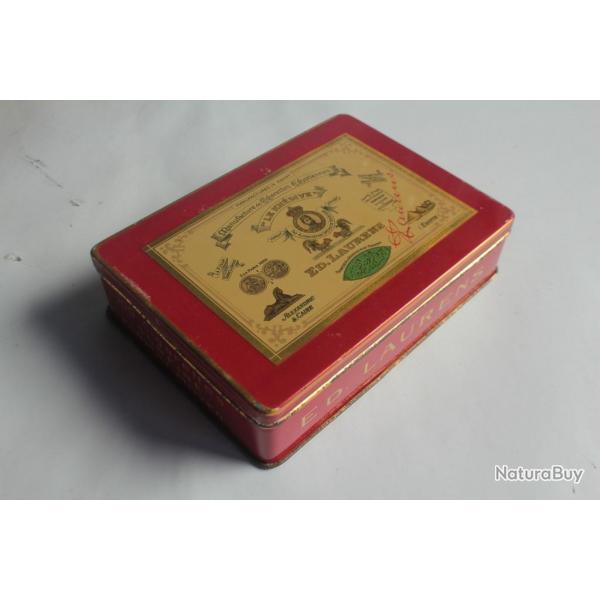 Bote  cigarettes ED. LAURENS Rouge Khdive Suisse tle lithographie