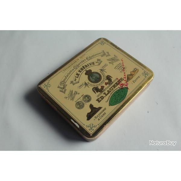 Bote  cigarettes en tle lithographie ED.LAURENS Le Khdive Figaro