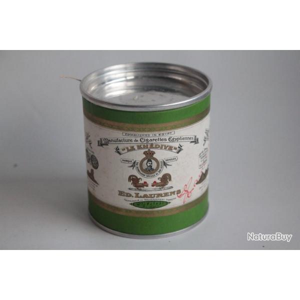 Bote  tabac cigarettes tle papier lithographi ED. LAURENS Khdive
