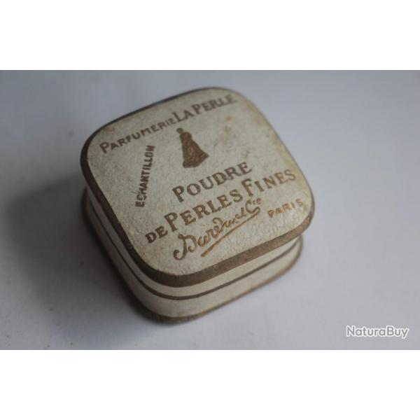Boite  poudre chantillon Parfumerie La Perle