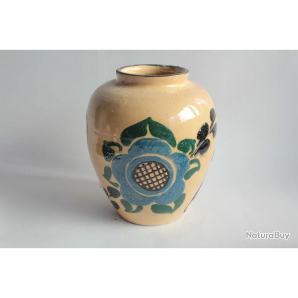Vase terre vernisse Ain Savoie 1930
