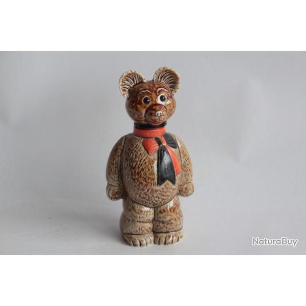 Flacon figuratif Ours cramique