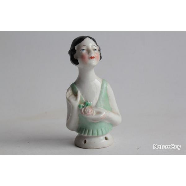 Demi figurine porcelaine Femme Art Dco